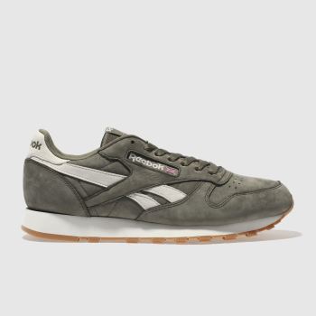khaki reebok trainers