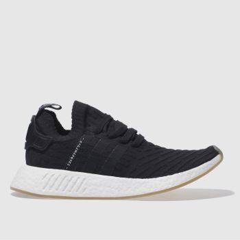ADIDAS BLACK & WHITE NMD_R2 PRIMEKNIT TRAINERS ADIDAS BLACK & WHITE NMD_R2 PRIMEKNIT TRAINERS