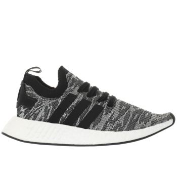ADIDAS GREY & BLACK NMD_R2 PRIMEKNIT TRAINERS ADIDAS GREY & BLACK NMD_R2 PRIMEKNIT TRAINERS