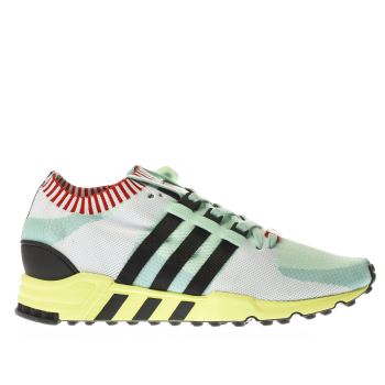 ADIDAS WHITE & MINT GREEN EQT SUPPORT RF PRIMEKNIT TRAINERS ADIDAS WHITE & MINT GREEN EQT SUPPORT RF PRIMEKNIT TRAINERS