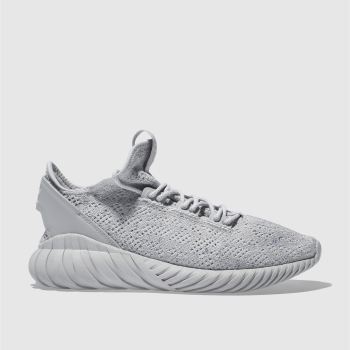 ADIDAS LIGHT GREY TUBULAR DOOM PRIMEKNIT TRAINERS ADIDAS LIGHT GREY TUBULAR DOOM PRIMEKNIT TRAINERS