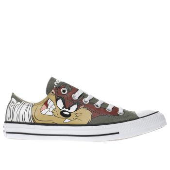 CONVERSE KHAKI LOONEY TUNES TAZ OX TRAINERS CONVERSE KHAKI LOONEY TUNES TAZ OX TRAINERS
