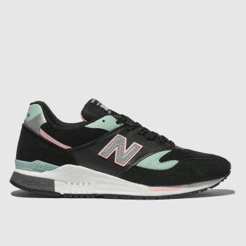 NEW BALANCE BLACK AND BLUE 840 TRAINERS NEW BALANCE BLACK AND BLUE 840 TRAINERS