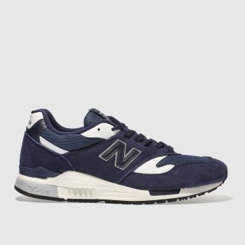 NEW BALANCE NAVY & WHITE 840 TRAINERS NEW BALANCE NAVY & WHITE 840 TRAINERS