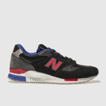 NEW BALANCE BLACK & GREY 840 TRAINERS NEW BALANCE BLACK & GREY 840 TRAINERS