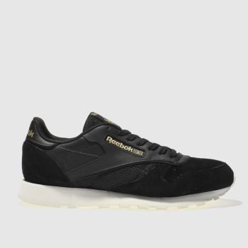 REEBOK BLACK CLASSIC LEATHER TRAINERS REEBOK BLACK CLASSIC LEATHER TRAINERS