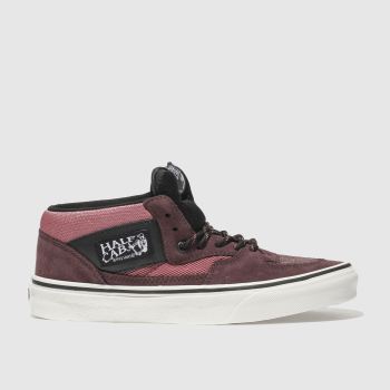 VANS BURGUNDY HALF CAB TRAINERS VANS BURGUNDY HALF CAB TRAINERS