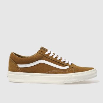 VANS TAN OLD SKOOL TRAINERS VANS TAN OLD SKOOL TRAINERS