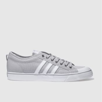 ADIDAS LIGHT GREY NIZZA LOW TRAINERS ADIDAS LIGHT GREY NIZZA LOW TRAINERS