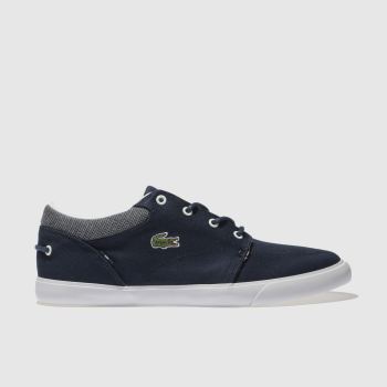 LACOSTE NAVY & WHITE BAYLISS TRAINERS LACOSTE NAVY & WHITE BAYLISS TRAINERS