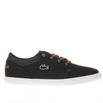 LACOSTE BLACK BAYLISS VULC TRAINERS LACOSTE BLACK BAYLISS VULC TRAINERS