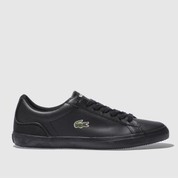 LACOSTE BLACK LEROND TRAINERS LACOSTE BLACK LEROND TRAINERS