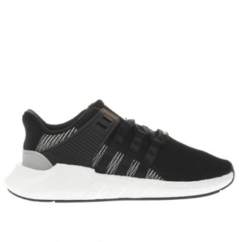 ADIDAS BLACK & WHITE EQT SUPPORT 93/17 TRAINERS ADIDAS BLACK & WHITE EQT SUPPORT 93/17 TRAINERS