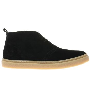 FRED PERRY BLACK HAWLEY MID BOOTS FRED PERRY BLACK HAWLEY MID BOOTS