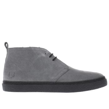 FRED PERRY GREY HAWLEY MID BOOTS FRED PERRY GREY HAWLEY MID BOOTS