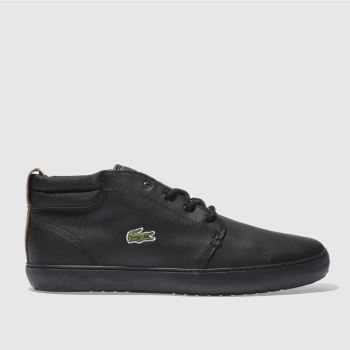 LACOSTE BLACK AMPTHILL TERRA 317 TRAINERS LACOSTE BLACK AMPTHILL TERRA 317 TRAINERS