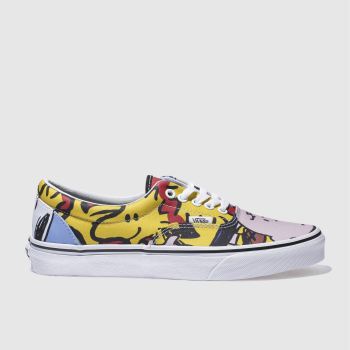 VANS YELLOW & RED ERA PEANUTS THE GANG TRAINERS VANS YELLOW & RED ERA PEANUTS THE GANG TRAINERS