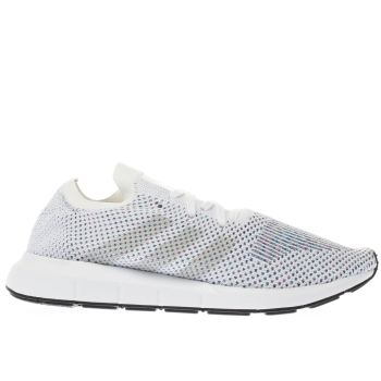 ADIDAS WHITE SWIFT RUN PRIMEKNIT TRAINERS ADIDAS WHITE SWIFT RUN PRIMEKNIT TRAINERS