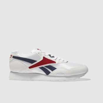 REEBOK WHITE & RED RAPIDE TRAINERS REEBOK WHITE & RED RAPIDE TRAINERS