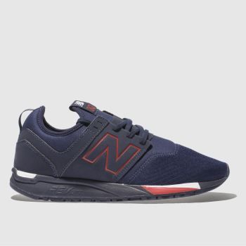 NEW BALANCE NAVY & RED 247 TRAINERS NEW BALANCE NAVY & RED 247 TRAINERS