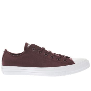 CONVERSE BURGUNDY ALL STAR OX TRAINERS CONVERSE BURGUNDY ALL STAR OX TRAINERS