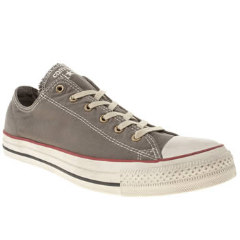 mens converse dark grey all star well worn ox trainers mens converse dark grey all star well worn ox trainers