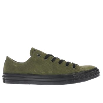 CONVERSE KHAKI ALL STAR LO SUEDE TRAINERS CONVERSE KHAKI ALL STAR LO SUEDE TRAINERS