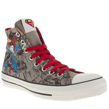 mens converse grey all s print dc comic superman trainers mens converse grey all s print dc comic superman trainers