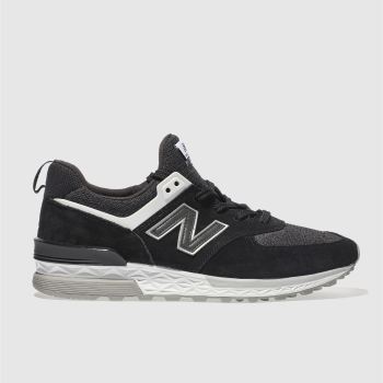 NEW BALANCE BLACK 574 SPORT TRAINERS NEW BALANCE BLACK 574 SPORT TRAINERS