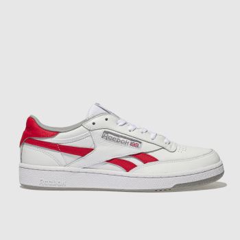 REEBOK WHITE & RED REVENGE PLUS TRAINERS REEBOK WHITE & RED REVENGE PLUS TRAINERS