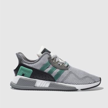 ADIDAS LIGHT GREY EQT CUSHION ADV TRAINERS ADIDAS LIGHT GREY EQT CUSHION ADV TRAINERS