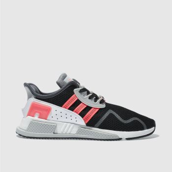 ADIDAS BLACK & PINK EQT CUSHION ADV TRAINERS ADIDAS BLACK & PINK EQT CUSHION ADV TRAINERS