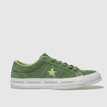CONVERSE GREEN ONE STAR OX TRAINERS CONVERSE GREEN ONE STAR OX TRAINERS