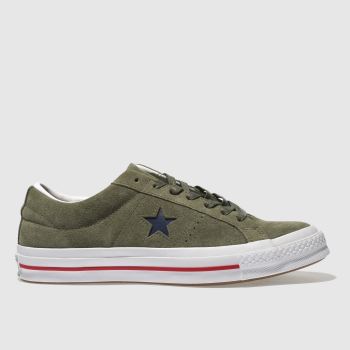CONVERSE KHAKI ONE STAR OX TRAINERS CONVERSE KHAKI ONE STAR OX TRAINERS