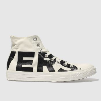 CONVERSE NATURAL ALL STAR WORDMARK HI TRAINERS CONVERSE NATURAL ALL STAR WORDMARK HI TRAINERS
