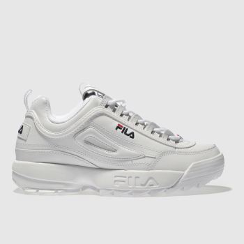 FILA WHITE DISRUPTOR LOW TRAINERS FILA WHITE DISRUPTOR LOW TRAINERS