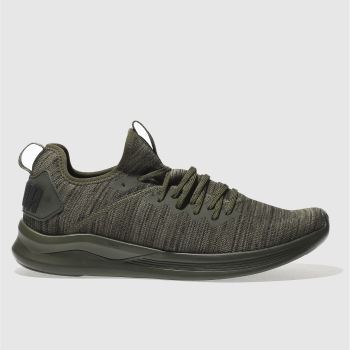 PUMA KHAKI IGNITE FLASH EVOKNIT TRAINERS PUMA KHAKI IGNITE FLASH EVOKNIT TRAINERS