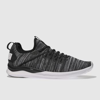 PUMA BLACK & WHITE IGNITE FLASH EVOKNIT TRAINERS PUMA BLACK & WHITE IGNITE FLASH EVOKNIT TRAINERS
