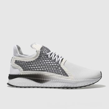 PUMA WHITE & BLACK TSUGI NETFIT V2 TRAINERS PUMA WHITE & BLACK TSUGI NETFIT V2 TRAINERS