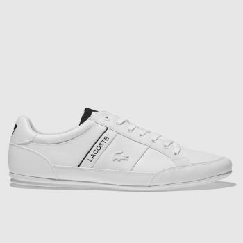 lacoste white & black chaymon trainers lacoste white & black chaymon trainers