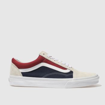 VANS WHITE & NAVY OLD SKOOL TRAINERS VANS WHITE & NAVY OLD SKOOL TRAINERS