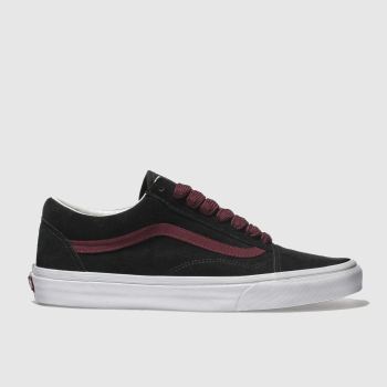 VANS BLACK & RED OLD SKOOL TRAINERS VANS BLACK & RED OLD SKOOL TRAINERS