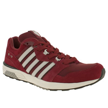 mens k-swiss burgundy si 18 rannell 2 trainers mens k-swiss burgundy si 18 rannell 2 trainers