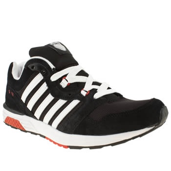 mens k-swiss black & white si-18 rannell 2 trainers mens k-swiss black & white si-18 rannell 2 trainers