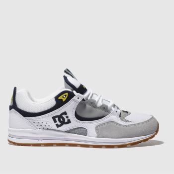DC SHOES WHITE & GREY KALIS LITE TRAINERS DC SHOES WHITE & GREY KALIS LITE TRAINERS