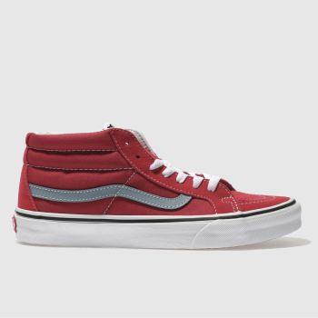 VANS RED SK8-MID REISSUE TRAINERS VANS RED SK8-MID REISSUE TRAINERS