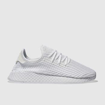 ADIDAS WHITE DEERUPT RUNNER TRAINERS ADIDAS WHITE DEERUPT RUNNER TRAINERS