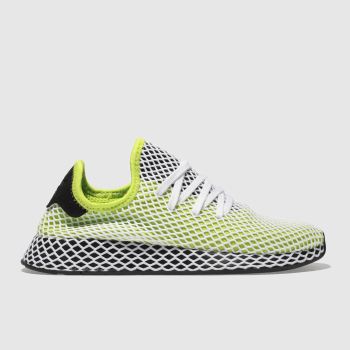 ADIDAS LIME DEERUPT RUNNER TRAINERS ADIDAS LIME DEERUPT RUNNER TRAINERS