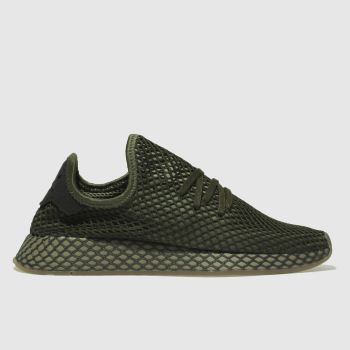 ADIDAS KHAKI DEERUPT RUNNER TRAINERS ADIDAS KHAKI DEERUPT RUNNER TRAINERS