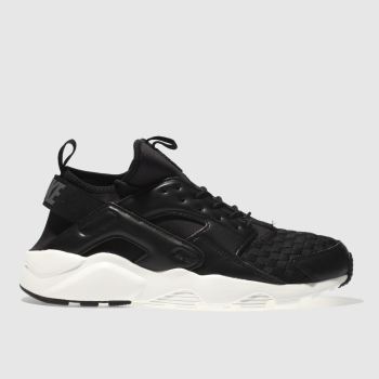 NIKE BLACK AIR HUARACHE RUN ULTRA SE TRAINERS NIKE BLACK AIR HUARACHE RUN ULTRA SE TRAINERS